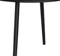 Okrúhly záhradný jedálenský stôl Parker 120 cm, čierny% 5