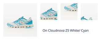 On Cloudnova Z5 White/ Cyan 1