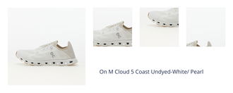 On M Cloud 5 Coast Undyed-White/ Pearl 1