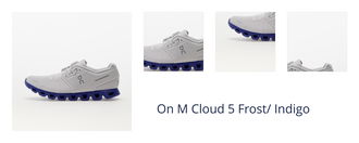 On M Cloud 5 Frost/ Indigo 1