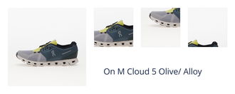 On M Cloud 5 Olive/ Alloy 1