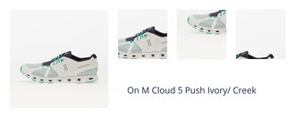 On M Cloud 5 Push Ivory/ Creek 1