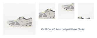 On M Cloud 5 Push Undyed-White/ Glacier 1