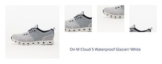 On M Cloud 5 Waterproof Glacier/ White 1