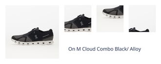 On M Cloud 5 Combo Black/ Alloy 1