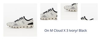 On M Cloud X 3 Ivory/ Black 1