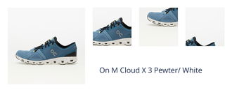 On M Cloud X 3 Pewter/ White 1