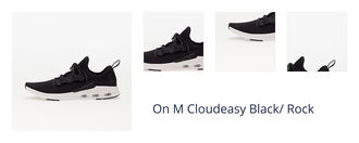 On M Cloudeasy Black/ Rock 1