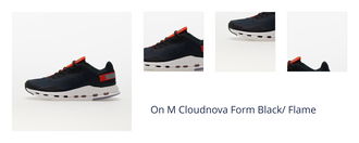 On M Cloudnova Form Black/ Flame 1