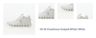 On M Cloudnova Undyed-White/ White 1