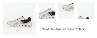 On M Cloudrunner Glacier/ Black 1