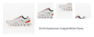 On M Cloudrunner Undyed-White/ Flame 1