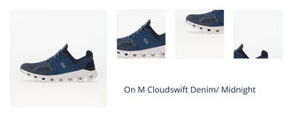 On M Cloudswift Denim/ Midnight 1