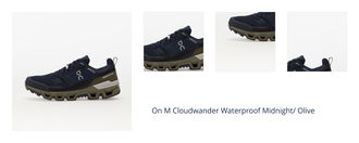 On M Cloudwander Waterproof Midnight/ Olive 1