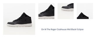 On M The Roger Clubhouse Mid Black/ Eclipse 1