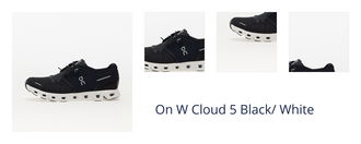 On W Cloud 5 Black/ White 1