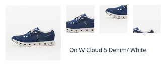 On W Cloud 5 Denim/ White 1