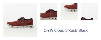 On W Cloud 5 Rust/ Black 1