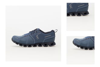 On W Cloud 5 Waterproof Metal/ Navy 3