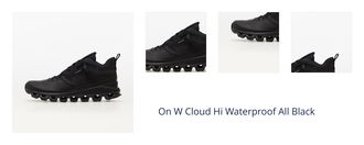 On W Cloud Hi Waterproof All Black 1