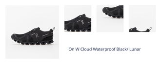 On W Cloud Waterproof Black/ Lunar 1