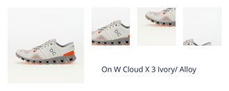 On W Cloud X 3 Ivory/ Alloy 1