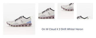 On W Cloud X 3 Shift White/ Heron 1