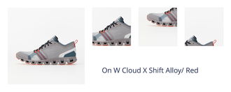 On W Cloud X Shift Alloy/ Red 1