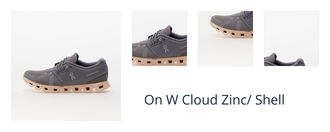 On W Cloud Zinc/ Shell 1