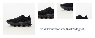 On W Cloudmonster Black/ Magnet 1