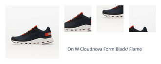 On W Cloudnova Form Black/ Flame 1