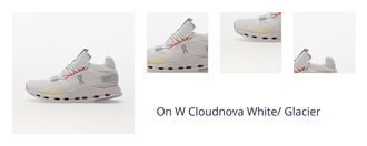 On W Cloudnova White/ Glacier 1