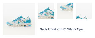 On W Cloudnova Z5 White/ Cyan 1