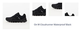 On W Cloudrunner Waterproof Black 1