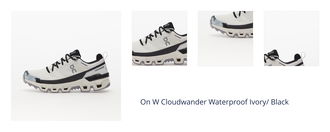 On W Cloudwander Waterproof Ivory/ Black 1