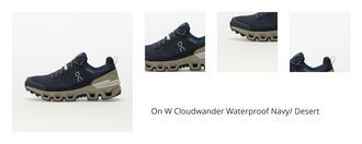 On W Cloudwander Waterproof Navy/ Desert 1