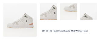 On W The Roger Clubhouse Mid White/ Rose 1