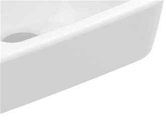 O.novo Umývadlo Compact, 360 x 250 x 145 mm, biele Alpin, s prepadom, neleštené 9