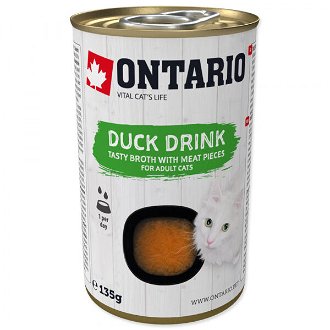 Ontario Cat Drink kačica 135 g