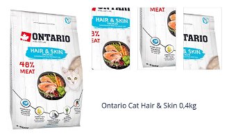 Ontario Cat Hair & Skin 0,4kg 1