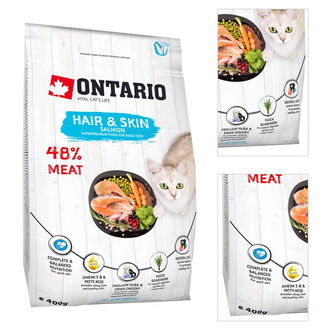 Ontario Cat Hair & Skin 0,4kg 3