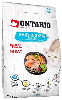 Ontario Cat Hair & Skin 0,4kg 2