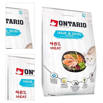 Ontario Cat Hair & Skin losos 2 kg 4