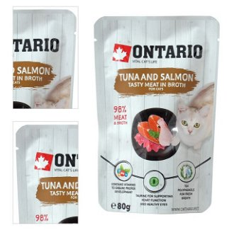 Ontario cat kapsička tuniak a losos vo vývare 80 g 4