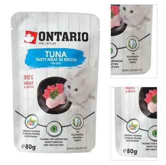 Ontario cat kapsička tuniak vo vývare 80 g 3