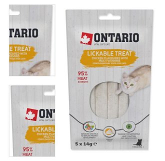 Ontario cat lízacia poch. 5x14 g kura/multivitamín 4