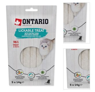 Ontario cat lízacia poch. 5x14 g tuniak/krevety 3