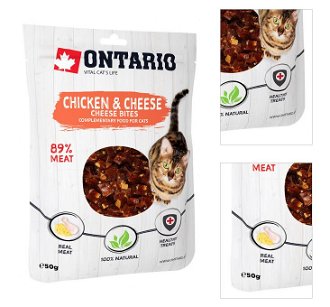 Ontario cat pochúťka 50 g kuracie kúsky so syrom 3