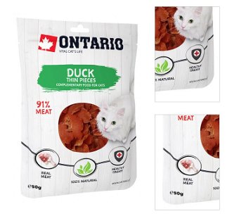 Ontario cat pochúťka 50 g tenké kačacie plátky 3