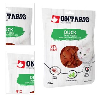 Ontario cat pochúťka 50 g tenké kačacie plátky 4